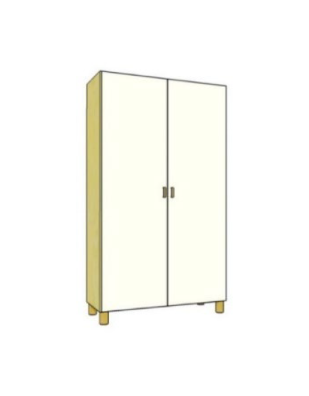 MOBILE CONTENITORE 2 ANTE - COLORE A SCELTA - 5 VANI INTERNI, STRUTTURA NOBILITATO BETULLA O LARICE - cm 104x41x196H