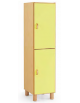 MOBILE CONTENITORE 2 ANTE COLORE A SCELTA E 4 VANI INTERNI, STRUTTURA NOBILITATO BETULLA O LARICE - cm 36x41x148H