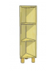 MOBILE ANGOLARE A 45° - 3 VANI A GIORNO - STRUTTURA NOBILITATO BETULLA O LARICE - cm 41x41x114H