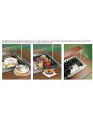 Isola Buffett espositore refrigerato - statica Sbrinamento automatico mm L1400xP1400xH1710