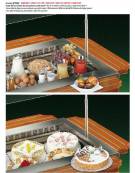 Carrello refrigerato in legno statico Dimensioni: larghezza mm.1395, profondità mm.1395, altezza mm.1652.
