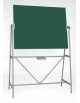 Lavagna a cavalletto girevole in laminato verde cm. 120x90