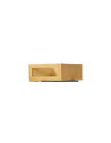 CASSETTA PICCOLA FRONTALE PLEXIGLASS, STRUTTURA IN LEGNO MULTISTRATI DI BETULLA - cm 31x35x13H