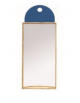 SPECCHIO DEFORMANTE CONCAVO A PARETE, STRUTTURA IN MULTISTRATI DI BETULLA - cm 55x20x112,5H