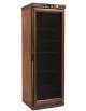 Cantinetta per vini in legno 1 Porta refrigerata statica con ventilatore +2° +8°C -cm 64x61x186h-Colori :Noce scuro o Chiaro o N