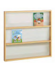 ESPOSITORE LIBRI A PARETE CON STRUTTURA IN MULTISTRATI DI BETULLA - cm 104x10x104H