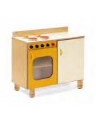 GIOCO CUCINA MINI, STRUTTURA IN LEGNO MULTISTRATI DI BETULLA - cm 75x40x60/68H