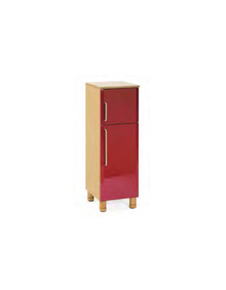 MOBILE GIOCO FRIGORIFERO - STRUTTURA E RIPIANI IN LEGNO CON FINITURA NOBILIATO DI BETULLA - cm 35x40x110H
