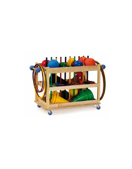 SET ATTREZZATURA PSICOMOTORIA PER CARRELLO ART. DN48048 - CARRELLO ESCLUSO