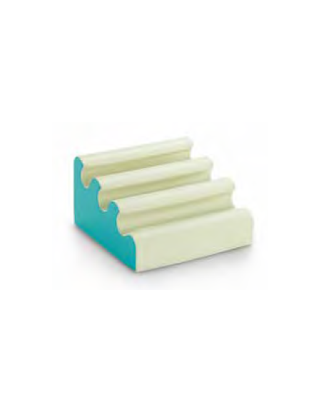 ONDULOSO MORBIDO CON RIVESTIMENTO IN ECOPELLE IGNIFUGA CLASSE 1IM - COLORI A SCELTA - cm 60x60x30H