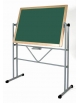 LAVAGNA GIREVOLE SU SUPPORTO BICOLONNA E PIANO DI SCRITTURA IN LAMINATO ARDESINATE VERDE CM 120x90