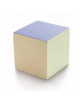 CUBO MAXI MORBIDO CON RIVESTIMENTO IN ECOPELLE IGNIFUGA CLASSE 1IM - COLORI A SCELTA - cm 50x50x50H