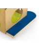 APPENDICE PEDANA PER GIOCO TANA DN48119, STRUTTURA IN LEGNO E PIANO RIVESTITO MATERIALE SOFT BLU - cm 115x30x10H