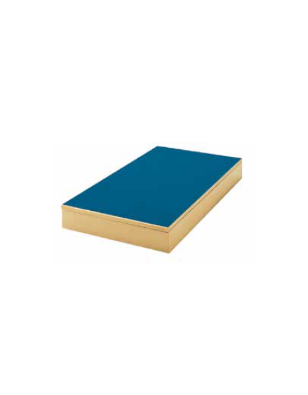 PEDANA PLURIUSO SU MISURA H30 IN LEGNO NOBILIATO BIANCO O BETULLA, PIANO RIVESTITO PVC SOFT - prezzo al Mq