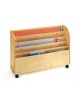 CARRELLO PORTAFOGLI VERTICALI IN LEGNO MULTISTRATI DI BETULLA - cm 110x40x81H