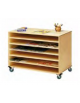 CARRELLO PORTAFOGLI ORIZZONTALE IN LEGNO MULTISTRATI DI BETULLA - cm 112,5x75x75H