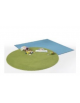 TAPPETO MOQUETTE QUADRATO GRANDE IGNIFUGO CLASSE 1IM - COLORI A SCELTA - cm 200x200