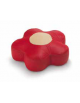 CUSCINO FIORE MINI SOFFICE CON RIVESTIMENTO IN ECOPELLE IGNIFUGA 1IM - COLORI A SCELTA - cm Ø 70x15H