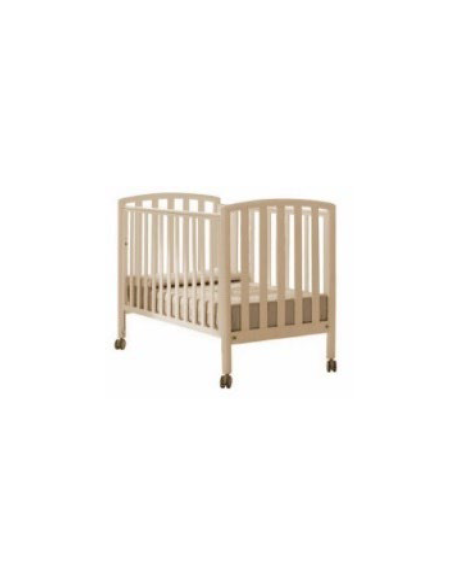 LETTINO LATTANTI CON SPONDA MOBILE STRUTTURA IN LEGNO MASSICCIO DI FAGGIO (MATERASSINO ESCLUSO) - cm 109x67x96H