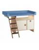 FASCIATOIO MONOPOSTO CON SCALETTA ESTRAIBILE DESTRA - CM 120X75X85h - CONFORME AI CAM