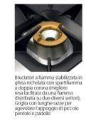 Cucina 8 Fuochi con 2 forni GN2/1 elettrici Dimensioni cm.160x90