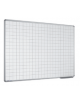 LAVAGNA QUADRETTATA PICCOLA A PARETE IN ACCIAIO PORCELLANATO MAGNETICO BIANCO - cm 120x100H