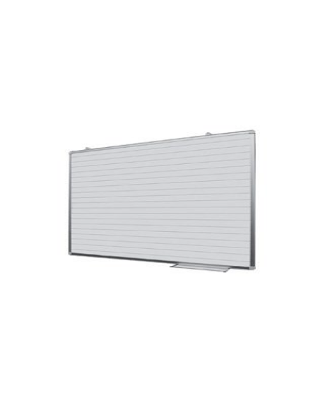 LAVAGNA RIGATA GRANDE A PARETE IN ACCIAIO PORCELLANATO MAGNETICO BIANCO - cm 200x120H