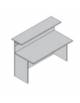 Mobile bancone per reception ufficio-Dimensioni cm 80x73x122,5h-Con top in legno-Colori:Bianco-Samui-Rovere-Grigio-Noce-Ciliegio