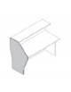 Reception - Fianco di chiusura per bancone - cm 80x1,8x123h