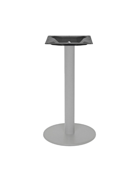 Base con struttura acciaio verniciato COLORE GRIGIO piedini regolabili - per piano tondo massimo diametro cm 120 - cm Ø 60x72