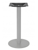 Base con struttura acciaio verniciato COLORE GRIGIO piedini regolabili - per piano tondo massimo diametro cm 120 - cm Ø 60x72