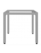 Base con struttura alluminio verniciato COLORE GRIGIO, piedini regolabili - per piano rettangolare cm 180x90x73h