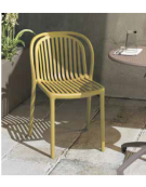 Sedia per esterni ed interni, struttura in polipropilene colori a scelta - cm 45x46x80h