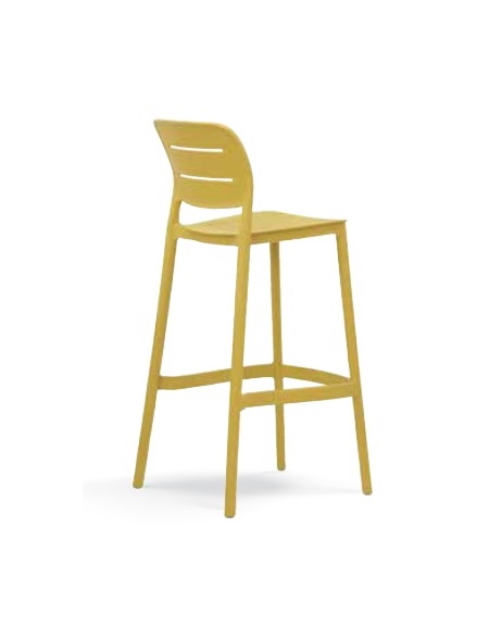 Sgabello per esterni ed interni in polipropilene colori a scelta - cm 39x39x104h