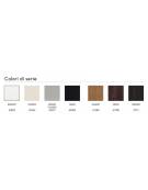 TAVOLO MENSA CON 4 SEDUTE FISSE IN POLIPROPILENE - DIMENSIONI PIANO CM 120X80