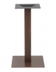 Base per tavolo con struttura in acciaio verniciata, effetto legno - per tavolo quadrato - cm 40x40x72h