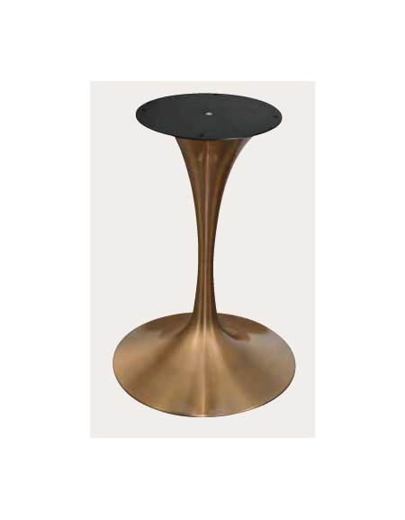 Base per tavolo con struttura acciaio inox COLORE BRONZO - per piano rotondo diametro max cm 100 - cm Ø51x71h