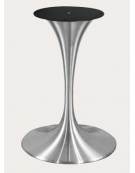 Base per tavolo con struttura acciaio inox satinato - per tavolo rotondo - cm Ø51x71h