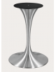 Base per tavolo con struttura acciaio inox satinato - per piano rotondo diametro max cm 100 - cm Ø51x71h