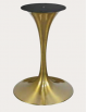 Base per tavolo con struttura acciaio inox COLORE OTTONE - per piano rotondo - cm Ø60x71h