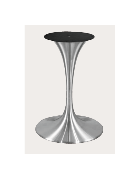 Base per tavolo con struttura acciaio inox SATINATO - per tavolo rotondo - cm Ø60x71h
