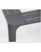 Base struttura in alluminio verniciato colore a scelta - per tavolo rettangolare - cm 180x90x72,5h