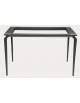 Base con 4 gambe, struttura in alluminio verniciato colore a scelta - per tavolo quadrato - cm 80x80x72,5h