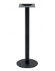 Base alta con struttura in acciaio verniciato COLORE NERO - per piano tondo - cm Ø 40x110h