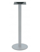 Base alta con struttura in acciaio verniciato COLORE GRIGIO - per piano tondo - cm Ø 40x110h