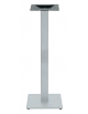 Base alta con struttura in acciaio verniciato COLORE GRIGIO - per piano quadrato - cm 40x40x108h