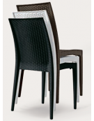 Sedia con braccioli in polipropilene Elegance colori a scelta - cm 44x41,5x88h