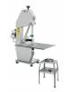 Segaossa elettrico a nastro per macelleria in alluminio anodizzato con lama da cm 155 - Monofase - Completo di base cavalletto