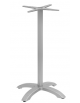 Base alta con palo centrale, struttura in allumino verniciato COLORE GRIGIO - per piano quadrato - cm 110h