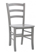 SEDIA con struttura e seduta in legno di faggio - colori a scelta - cm 42x39x87h